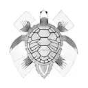 Turtle tattoo design idea