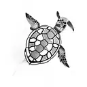 Turtle tattoo design idea