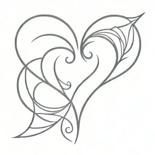 twin flames symbol tattoo design idea