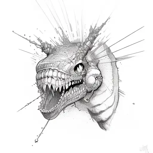 Erlenmeyer with adrenaline molecule  tattoo design idea