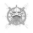 Erlenmeyer with adrenaline molecule  tattoo design idea