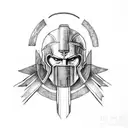spartan warrior tattoo design idea
