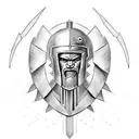spartan warrior tattoo design idea