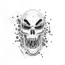 zombie bite tattoo design idea