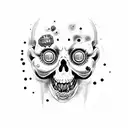 zombie bite tattoo design idea