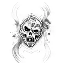 zombie bite tattoo design idea
