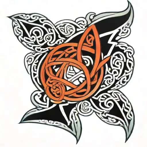 Maori Celtic Knot tattoo design idea