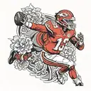 Patrick mahomes tattoo design idea