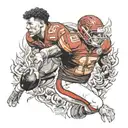 Patrick mahomes tattoo design idea
