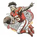 Patrick mahomes tattoo design idea