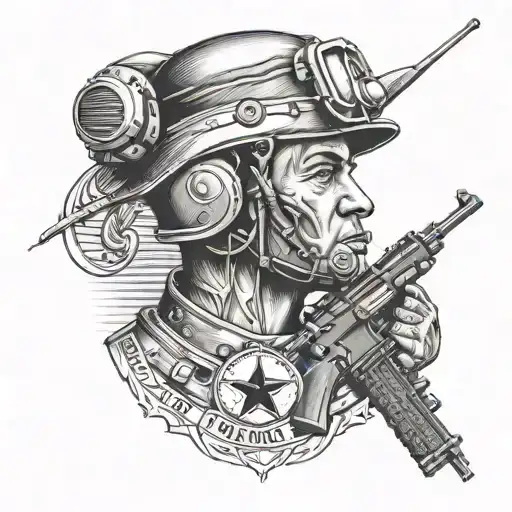 USMC, 0621, radio operator tattoo design idea