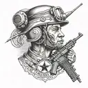 USMC, 0621, radio operator tattoo design idea