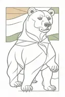 Budweiser, bear, Irish flag tattoo design idea