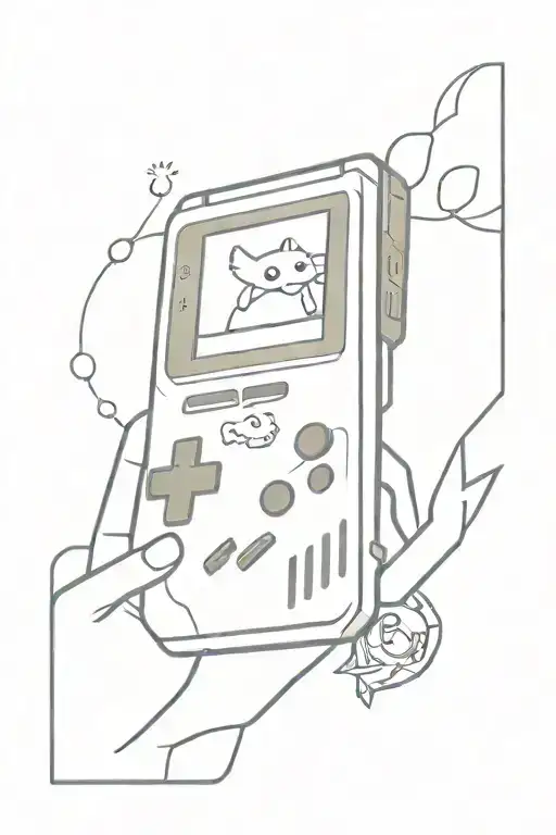 gameboy pokemon tattoo design idea