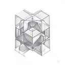 cube tattoo design idea