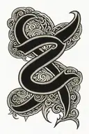 eternity symbol integrated tattoo design idea