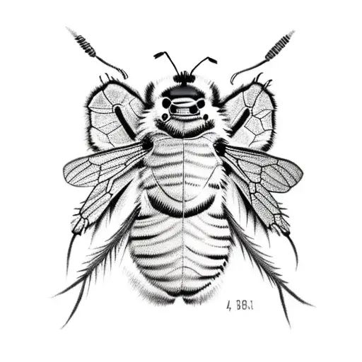 bumblebee funny tattoo design idea