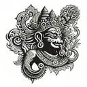 hindu gods tattoo design idea
