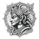 hindu gods tattoo design idea