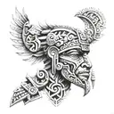 Aztec tattoo design idea