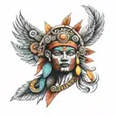 Aztec tattoo design idea