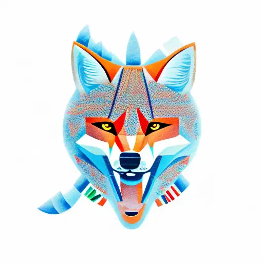 strong Man and the 300 foxes tattoo design idea