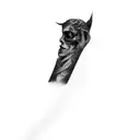 la última lágrima de lucifer  tattoo design idea