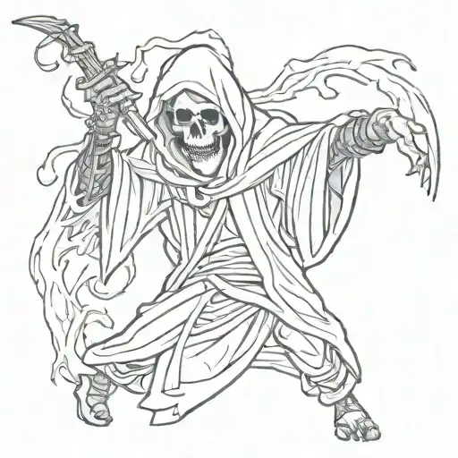 needel  shot of dope makes iced grim reaper  from drugs to death  tattoo design idea