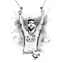 Messi tattoo design idea