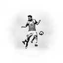 Messi and World Cup tattoo design idea