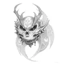 Lilith diablo4 tattoo design idea