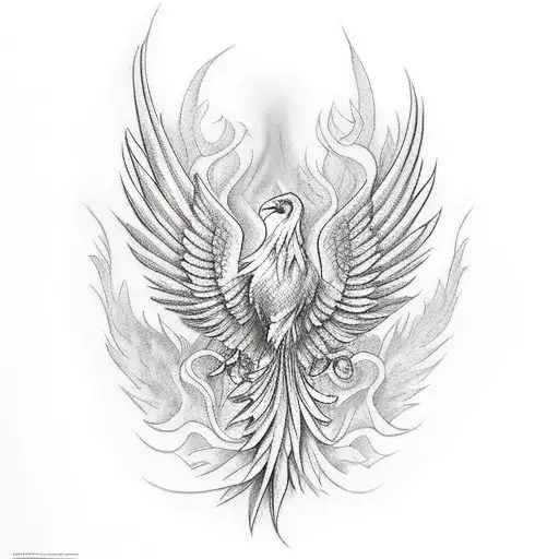 Phoenix tattoo design idea