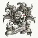 sic semper tyrannis tattoo design idea