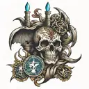 sic semper tyrannis tattoo design idea