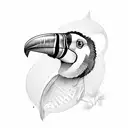 toucan and gorilla tattoo design idea