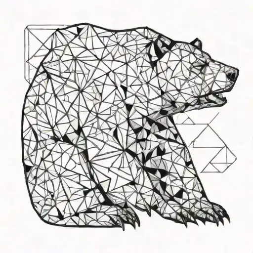 bear with honey tattoo design idea