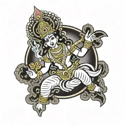 lord vishnu tattoo design idea