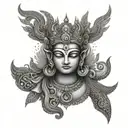 lord vishnu tattoo design idea