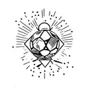 atlas with disco ball play on technics1200  tattoo design idea