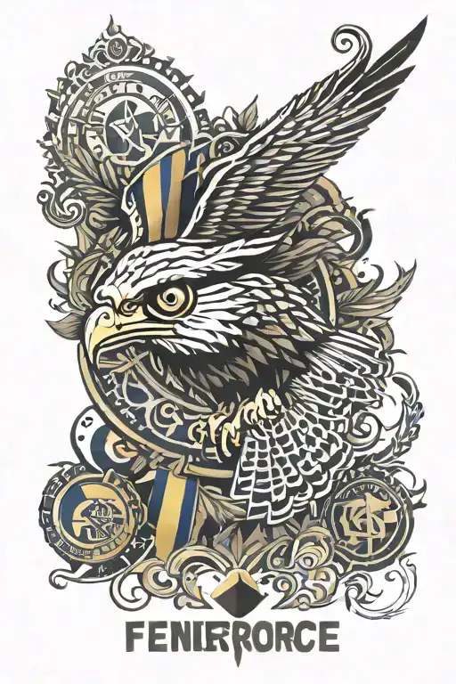 Fenerbahce logo tattoo design idea