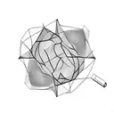 Incorporate geometric lines into a light bulb design tattoo design idea