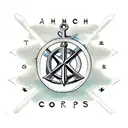anchor and cross and compass tattoo design idea