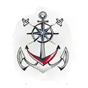 anchor and cross and compass tattoo design idea