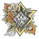 diamond tattoo design idea