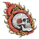 text drama tattoo design idea