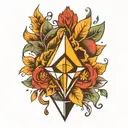 diamond tattoo design idea