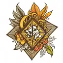 diamond tattoo design idea