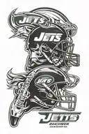 New York jets tattoo design idea