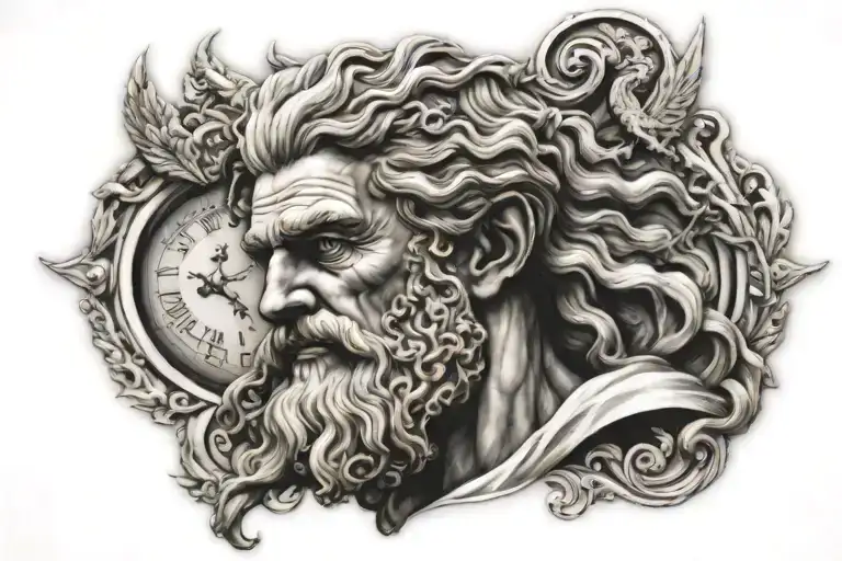 zeus greek mythology tattoo design idea