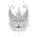 paintbrush and quil tattoo design idea